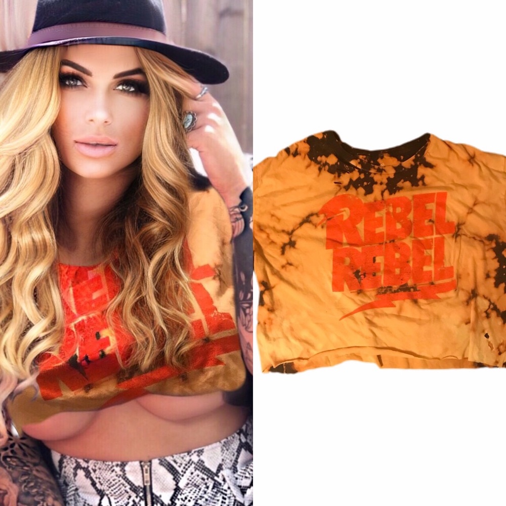 “Rebel” deconstructed boho crop
